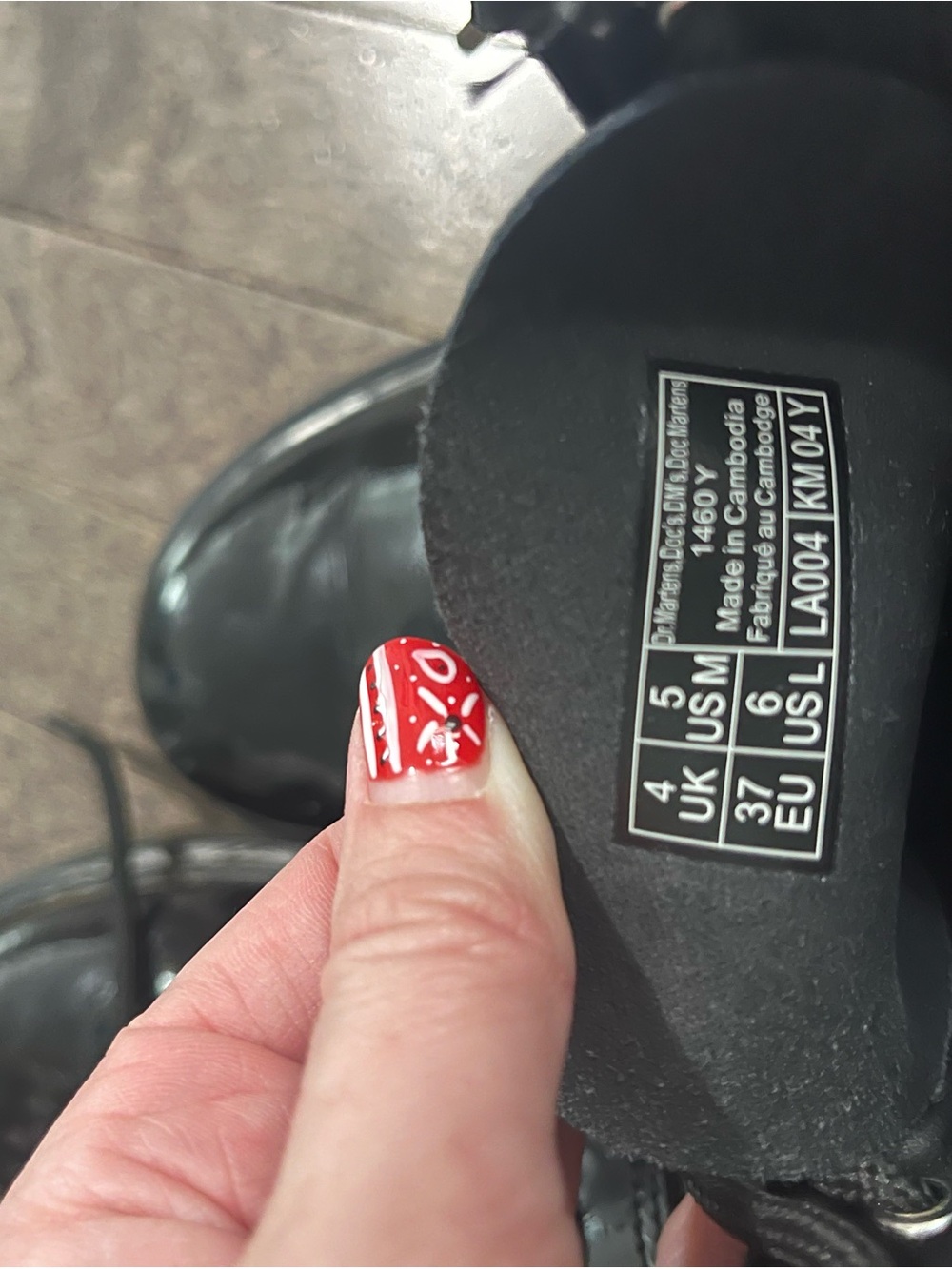 Doc Martens 1460 Combat Boot- Kids’ - Picture 6 of 7
